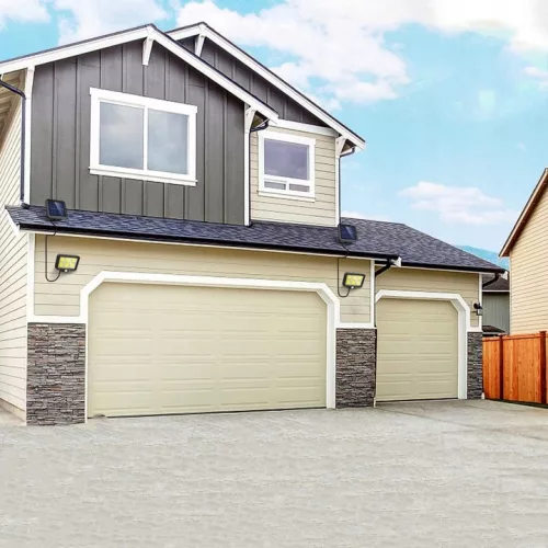 Napelemes LED-es reflektor halogén kerti lámpa 6500K IP65 mozgás- és szürkületérzékelő DECRO LUMILED