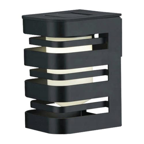 Napelemes fali lámpa LED homlokzati lámpa, felületre szerelhető CAMILA 3000K szürkületérzékelő LUMILED