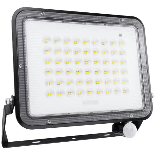 Napelemes LED halogén reflektor 200W kerti lámpa 4000K IP65 PIR mozgásérzékelő + távirányító FULGOR LUMILED