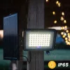 Napelemes LED halogén reflektor 200W kerti lámpa 4000K IP65 PIR mozgásérzékelő + távirányító FULGOR LUMILED