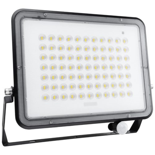Napelemes LED halogén reflektor 300W kerti lámpa 4000K IP65 PIR mozgásérzékelő + távirányító FULGOR LUMILED