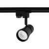GU10 fekete nyomvonalú spotlámpa AURA lámpa egyfázisú sínekhez