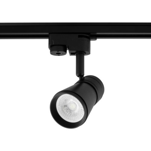 GU10 fekete nyomvonalú spotlámpa AURA lámpa egyfázisú sínekhez