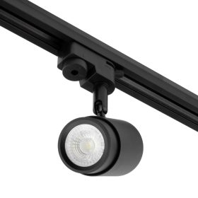   GU10 nyomvonalas spotlámpa fekete ORION lámpa egyfázisú sínekhez