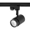 GU10 nyomvonalas spotlámpa fekete ORION lámpa egyfázisú sínekhez