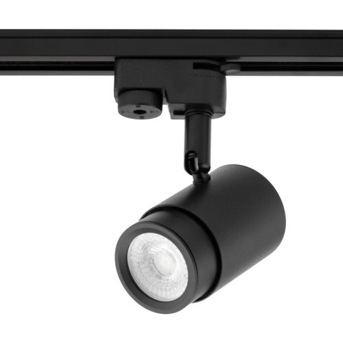 GU10 nyomvonalas spotlámpa fekete ORION lámpa egyfázisú sínekhez