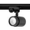 GU10 nyomvonalas spotlámpa fekete ORION lámpa egyfázisú sínekhez
