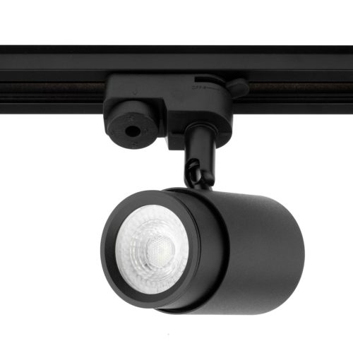 GU10 nyomvonalas spotlámpa fekete ORION lámpa egyfázisú sínekhez