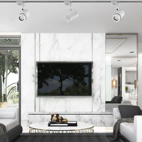 GU10 sínlámpa fehér ORION lámpa egyfázisú sínekhez