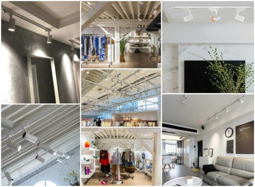 GU10 nyomvonalas spotlámpa fehér RITI lámpa egyfázisú sínekhez