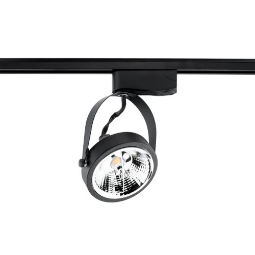 Sínes Spotlámpa GU10 AR111 Fekete VICTUS lámpa egyfázisú fényes sávokhoz