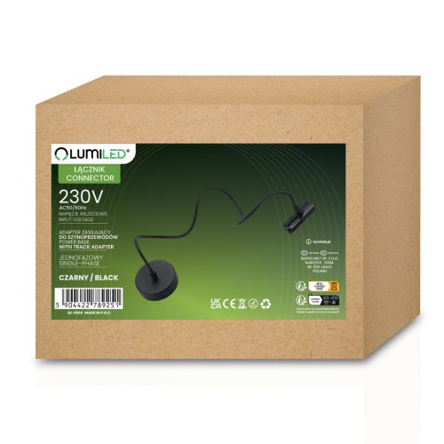 TÁPANYAGADAPTER GYŰJTŐSÍNRE RÖGZÍTŐ ALAPHOZ 1F FEKETE LUMILED