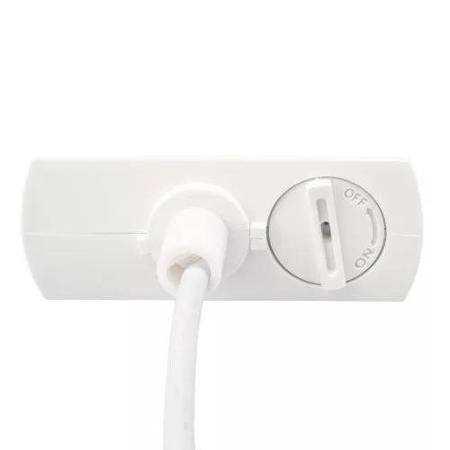 Tápegység adapter gyűjtősínekhez, szerelőaljzat 1F fehér LUMILED