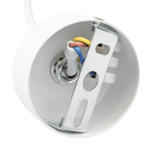 Tápegység adapter gyűjtősínekhez, szerelőaljzat 1F fehér LUMILED