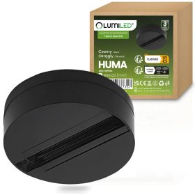   Adapteraljzat sínlámpák rögzítéséhez, egyfázisú reflektorok, fekete, LUMILED