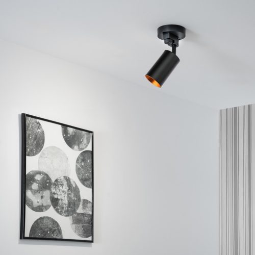 Adapteraljzat sínlámpák rögzítéséhez, egyfázisú reflektorok, fekete, LUMILED