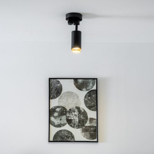 Adapteraljzat sínlámpák rögzítéséhez, egyfázisú reflektorok, fekete, LUMILED