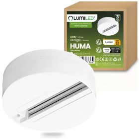   Adapteraljzat sínlámpák rögzítéséhez, egyfázisú, fehér, LUMILED spotlámpákhoz