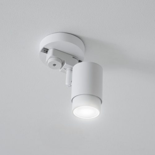 Adapteraljzat sínlámpák rögzítéséhez, egyfázisú, fehér, LUMILED spotlámpákhoz