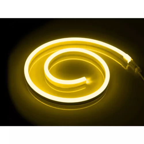 NEON LED szalag 12V 10W 120LED Sárga IP67 6x12mm 1m Lumiled