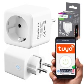   Smart WiFi aljzat Wattmérő programozó időzítő TUYA SMART NIVO LUMILED