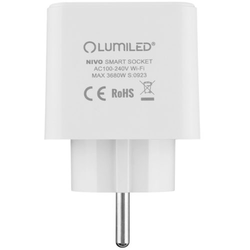 Smart WiFi aljzat Wattmérő programozó időzítő TUYA SMART NIVO LUMILED