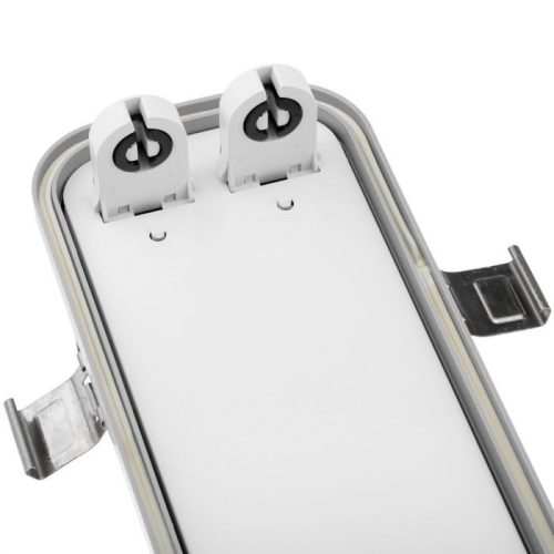 10x ARMATÚRA 120CM 2X T8 LED + 20x G13 LED FÉNYCSŐ 4000K 1800 LUMEN SEMLEGES ECOLIGHT