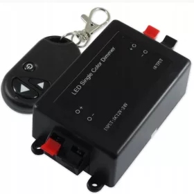   Dimmer LED szalagokhoz, Rádióvezérlő RF távirányítóval 8A 12V
