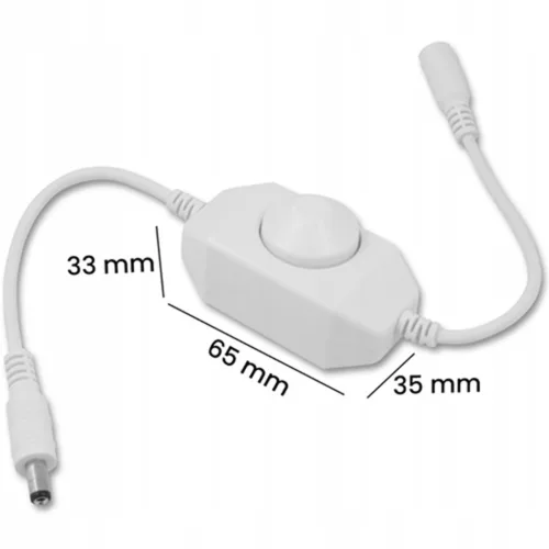 Dimmer LED szalagokhoz Kézi vezérlő 6A 12 - 24V FEHÉR