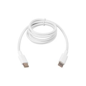 USB CC tápkábel, fehér, 1 m, gyors töltés, Masterled