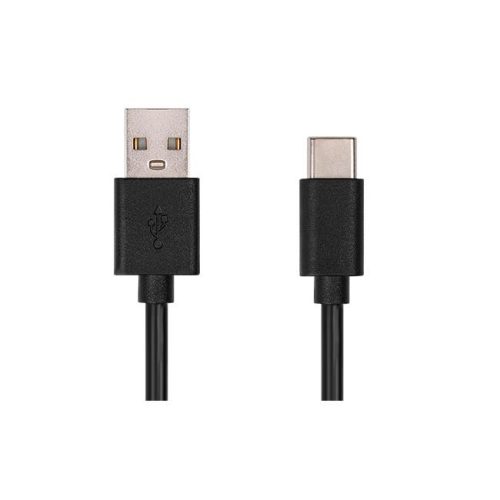 Masterled USB CC tápkábel, fekete, 1 m