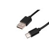 Masterled USB CC tápkábel, fekete, 1 m