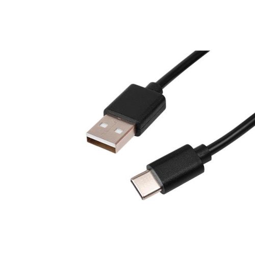 Masterled USB CC tápkábel, fekete, 1 m