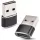 Masterled USB-C - USB-A adapter 5A, fekete