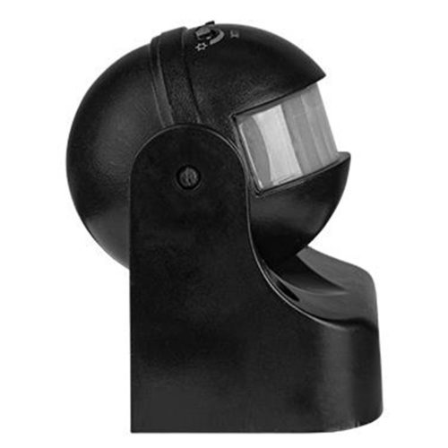 PIR mozgás- és alkonyérzékelő kültéri fekete IP44 180° Masterled