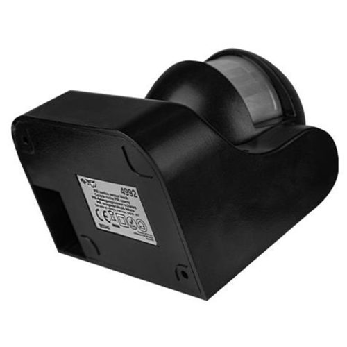 PIR mozgás- és alkonyérzékelő kültéri fekete IP44 180° Masterled