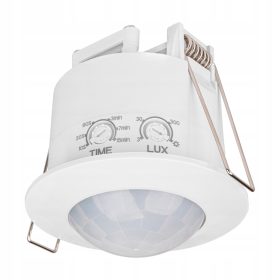   PIR mozgás- és alkonyérzékelő mennyezetre szerelhető, fehér, 360°, Masterled