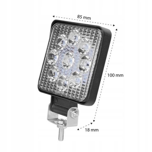 LED műhelylámpa halogén 27W 3510lm 6000K Hideg 30° IP67 Masterled