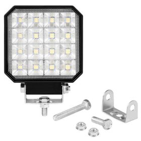   LED autós munkalámpa halogén 48W 4000lm 6000K Hideg 180° fekete IP67 Masterled
