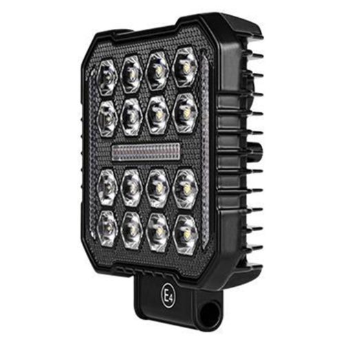 LED Munkalámpa Figyelmeztető Lámpa 50W 3800lm 6000K Hideg Narancs 180° Fekete IP67 Masterled