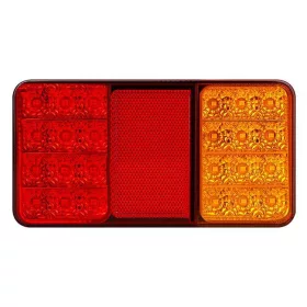   LED hátsó kombinált lámpa irányjelző 3 az 1-ben jobb 5W 500lm 90° fekete piros narancs IP65 Masterled