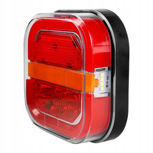 Bal hátsó LED kombinációs lámpa, helyzetjelző, féklámpa, irányjelző, 27W, 2700lm, piros, narancssárga, fehér, IP67, Masterled