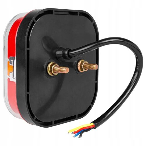 Bal hátsó LED kombinációs lámpa, helyzetjelző, féklámpa, irányjelző, 27W, 2700lm, piros, narancssárga, fehér, IP67, Masterled