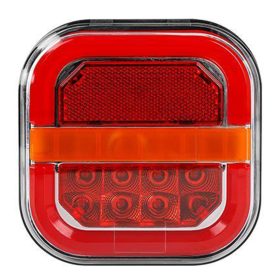   LED hátsó lámpa, jobb oldali helyzetjelző, féklámpa, irányjelző 27W, 2700lm, piros, narancssárga, fehér, IP67, Masterled