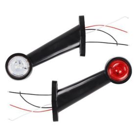   LED Oldalsó Jelzőlámpa 2 Darab 2.5W 500lm 12-24V 2xSMD Fehér Piros IP67 Masterled