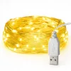 LED karácsonyi dekorációs füzér 2700K meleg fehér 100LED USB A 10m Masterled
