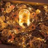 LED karácsonyi dekorációs füzér 2700K meleg fehér 100LED USB A 10m Masterled