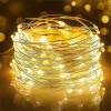 LED karácsonyi dekorációs füzér 2700K meleg fehér 100LED USB A 10m Masterled