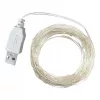 LED karácsonyi dekorációs füzér RGB 100LED USB A 10m Masterled