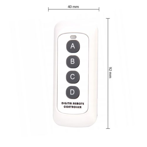 RF távirányító üveg LED lépcsővilágítás kapcsolóhoz, fehér, IP45, Masterled